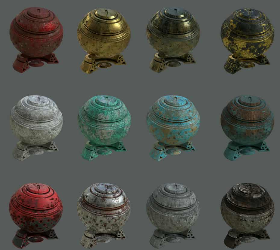 متریال سابستنس پینتر دانلود 60 متریال برای Substance Painter